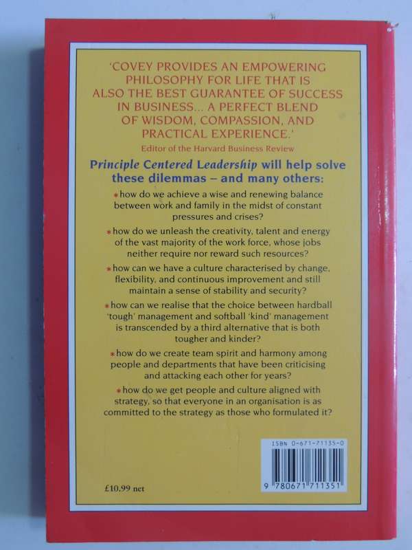 Principle-Centred Leadership- Stephen Covey