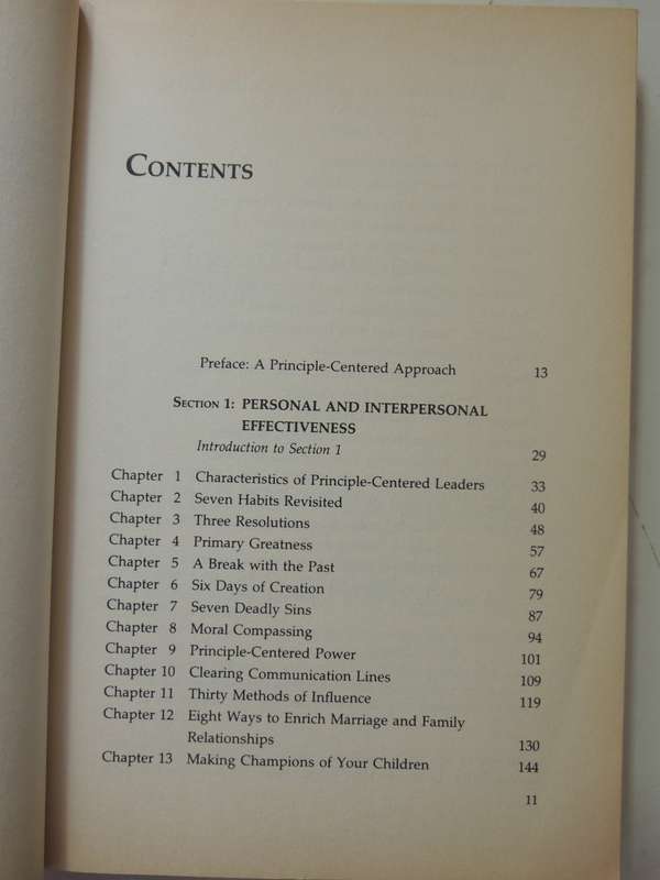 Principle-Centred Leadership- Stephen Covey