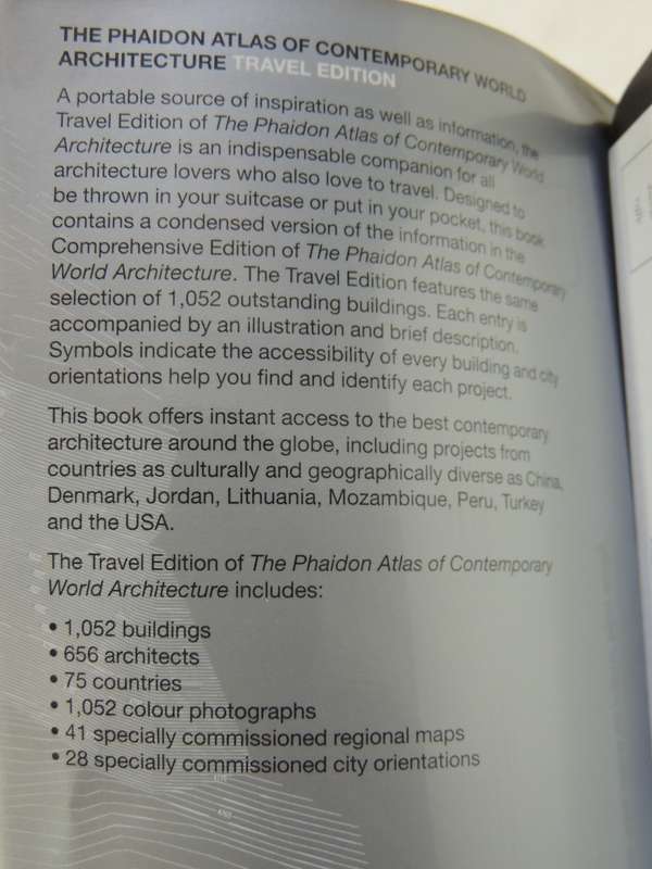 The Phaidon Atlas Of Contemporary World Architecture (Travel Edition)