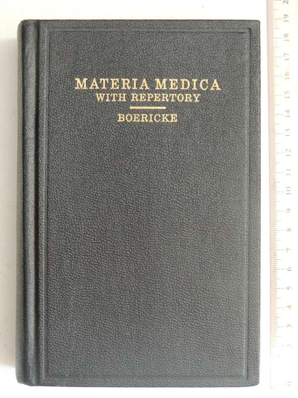 Pocket Manual of Homoeopathic Materia Medica...William Boericke   9th Edition, Revised and Enlarged