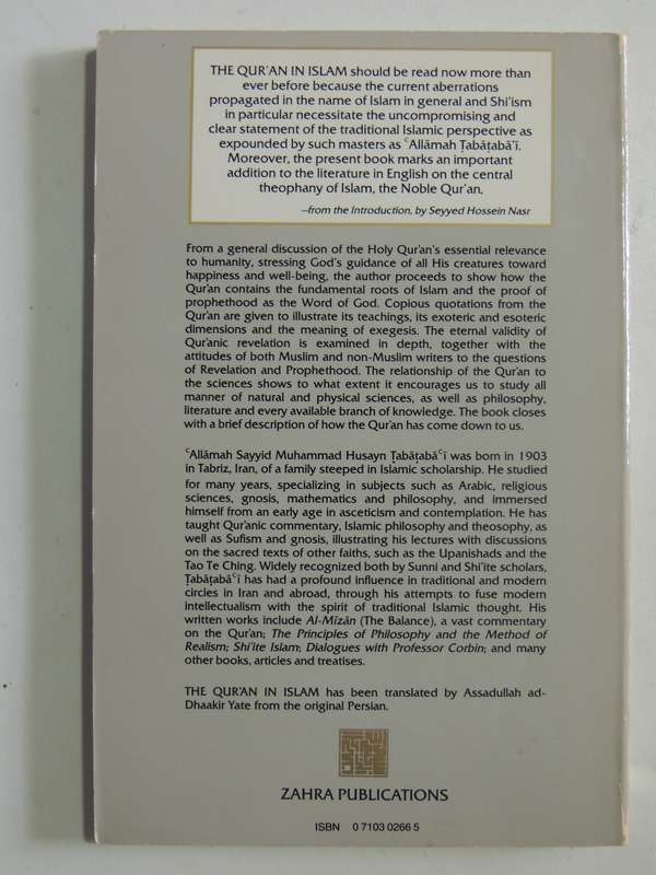 The Qur'an In Islam: Its Impact & Influence On The Life Of Muslims - Allamah Sayyid M.H. Tabatabai