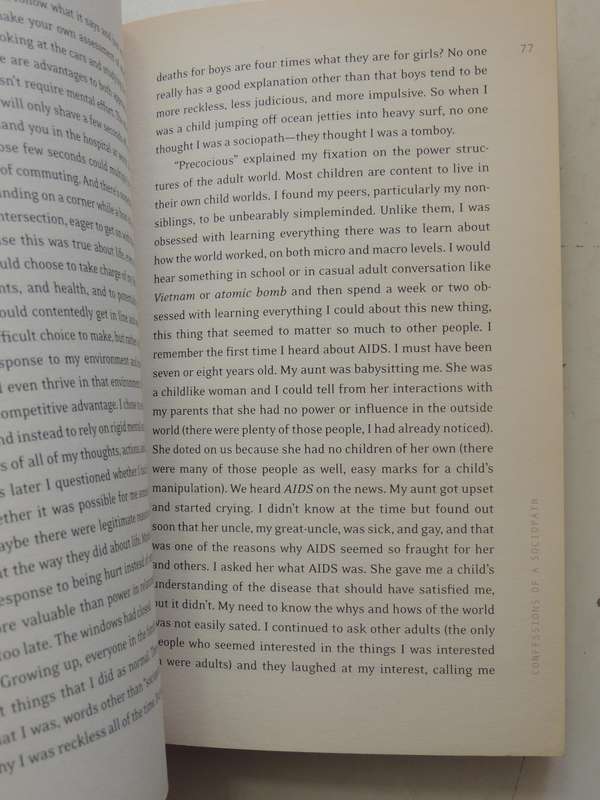 Confessions of a Sociopath - ME Thomas
