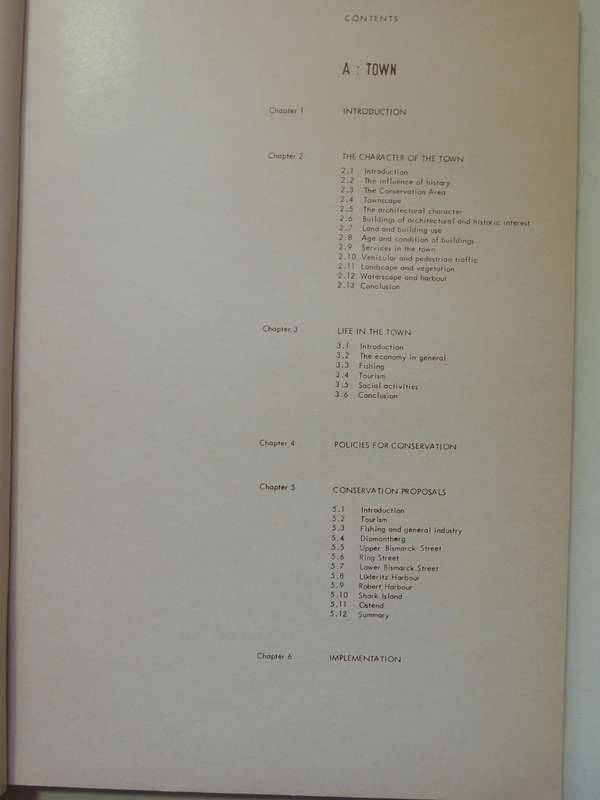 Luderitz And Environs: Conservation Study-School Of Architecture University Of Natal 1979  IN GERMAN
