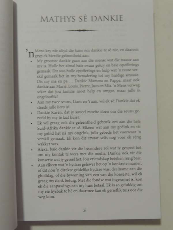Steeds Mathys: Mathys Roets - My Storie - Mathys Roets & Alita Vorster  AFRIKAANS