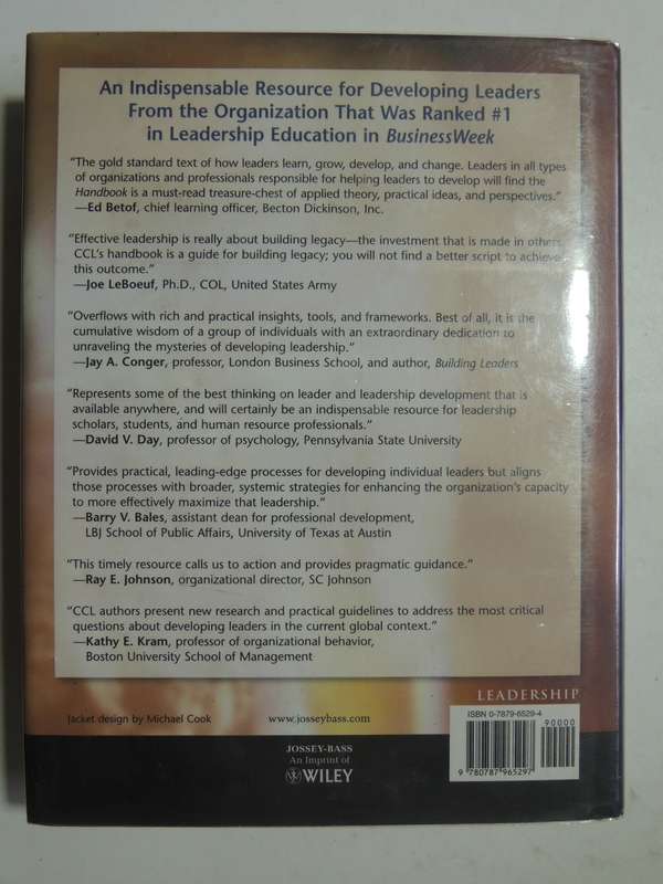 Handbook Of Leadership Development- Cynthia D. McCauley, Ellen Van Velsor