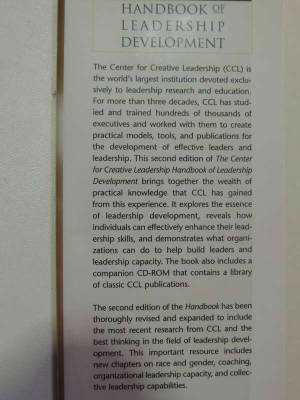 Handbook Of Leadership Development- Cynthia D. McCauley, Ellen Van Velsor