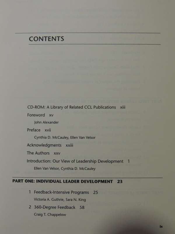 Handbook Of Leadership Development- Cynthia D. McCauley, Ellen Van Velsor