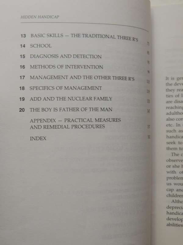 The Hidden Handicap:  Help Children Who Suffer From Dyslexia, Hyperactivity & Learning Difficulties