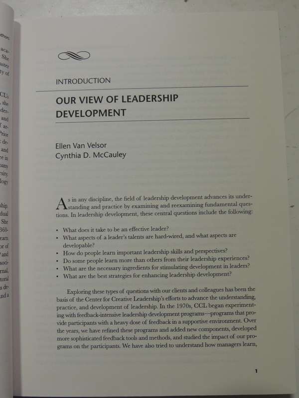 Handbook Of Leadership Development- Cynthia D. McCauley, Ellen Van Velsor