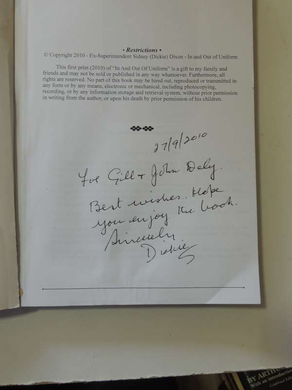 In And Out Of Uniform (Inscribed) Supt. Sidney Dixon