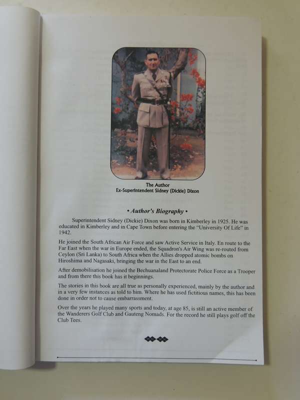 In And Out Of Uniform (Inscribed) Supt. Sidney Dixon