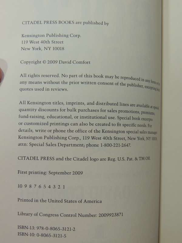 The Rock & Roll Book Of The Dead: The Fateful Journeys Of Rock's Seven ImmortalsDavid Comfort