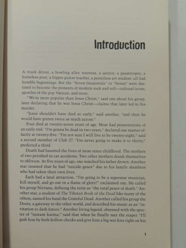 The Rock & Roll Book Of The Dead: The Fateful Journeys Of Rock's Seven ImmortalsDavid Comfort