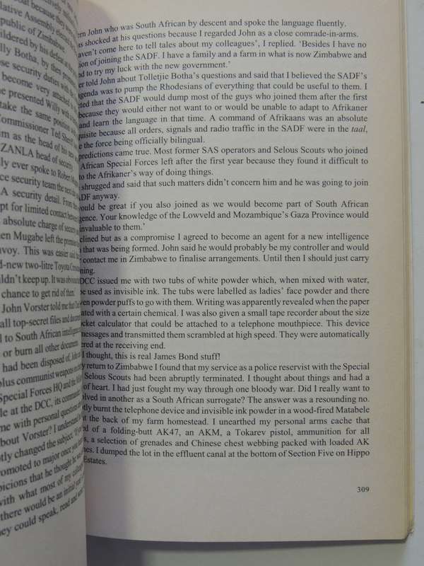 Assignment Selous Scouts - Inside Story Of A Rhodesian Special Branch Officer Jim Parker