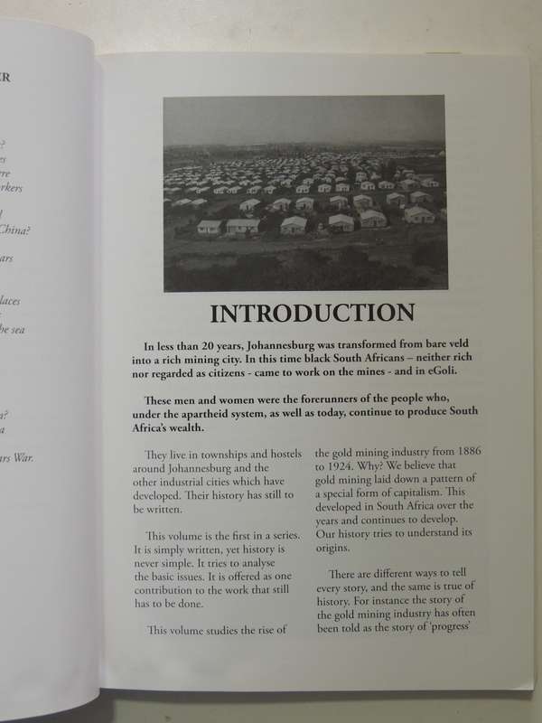 Gold & Workers: A People's History Of South Africa 1886-1924 Vol 1 - Luli Callinicos  (2nd Edition)