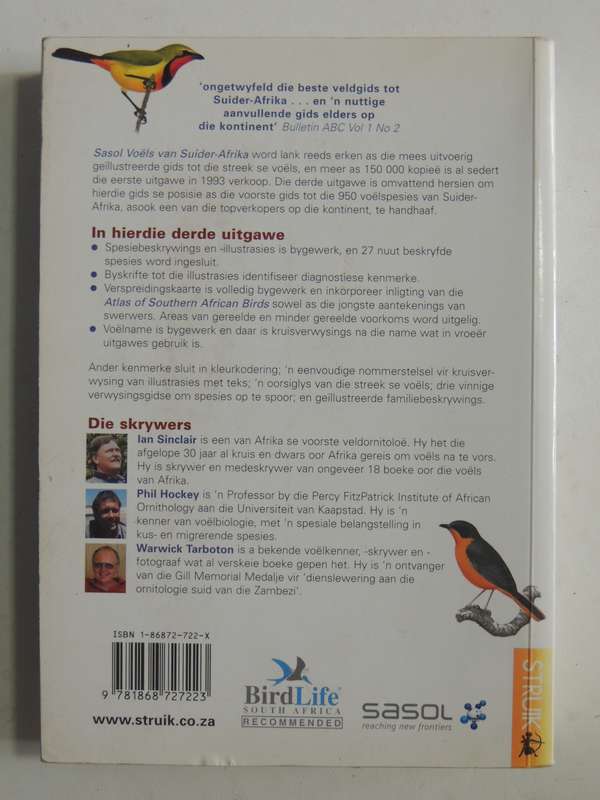 Sasol Voels Van Suider-Afrika - Ian Sinclair, Phil Hockey, Warwick Tarboton  Derde Uitgawe AFRIKAANS