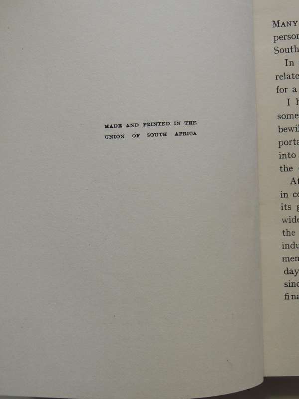 Rand Riches and South Africa: A Pioneer's Searchlight - Sir Harry Graumann, K.B.E.  CIRC 1930