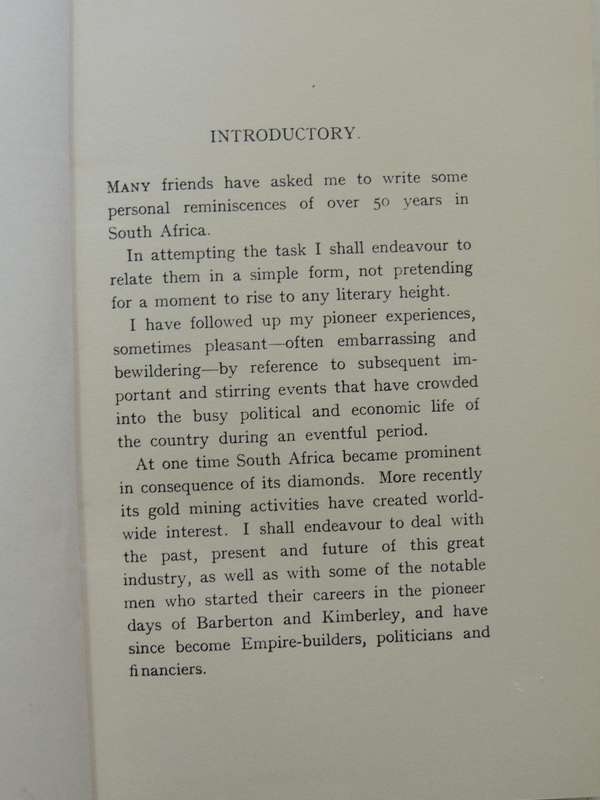 Rand Riches and South Africa: A Pioneer's Searchlight - Sir Harry Graumann, K.B.E.  CIRC 1930