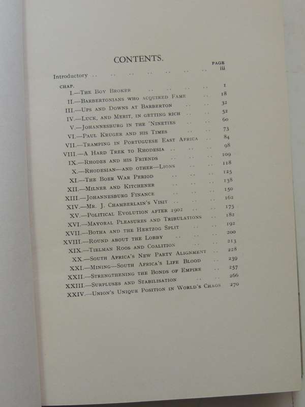 Rand Riches and South Africa: A Pioneer's Searchlight - Sir Harry Graumann, K.B.E.  CIRC 1930