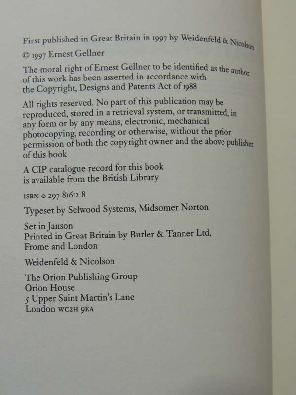 Nationalism - Ernest Gellner