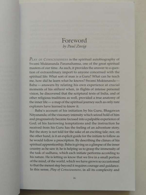 Play Of Consciousness: A Spiritual Autobiography - Swami Muktananda