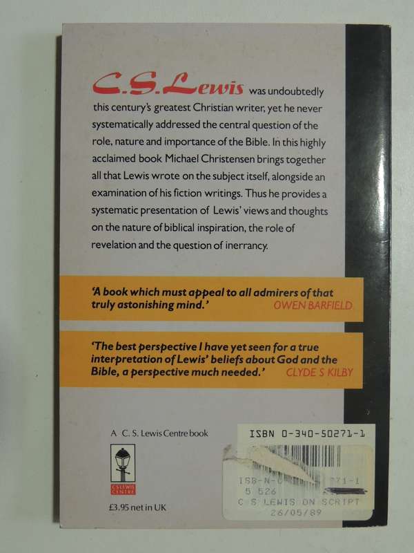 C.S. Lewis On Scripture- Michael Christensen
