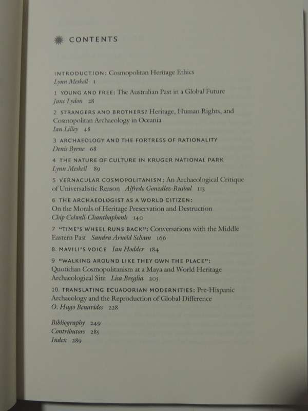 Cosmopolitan Archaeologies- ed Lynn Meskell