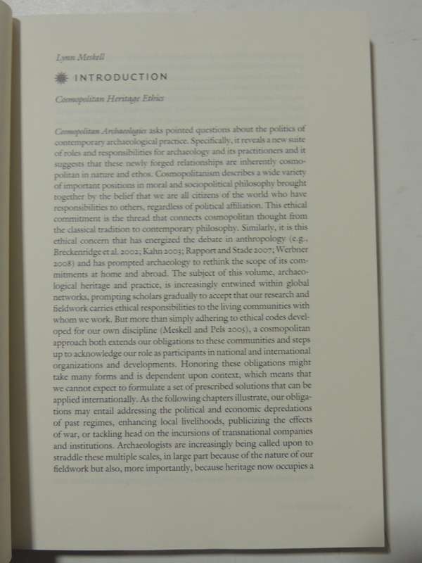 Cosmopolitan Archaeologies- ed Lynn Meskell