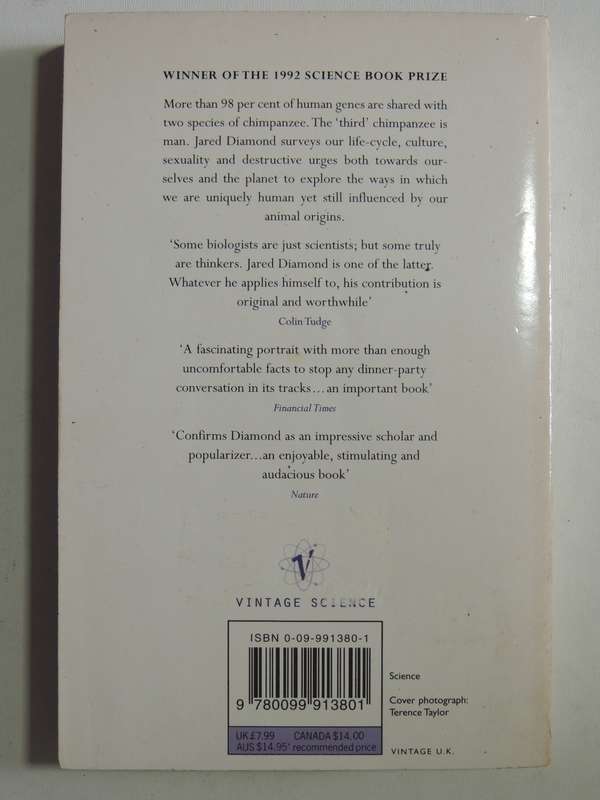 The Rise And Fall Of The Third Chimpanzee - Jared Diamond