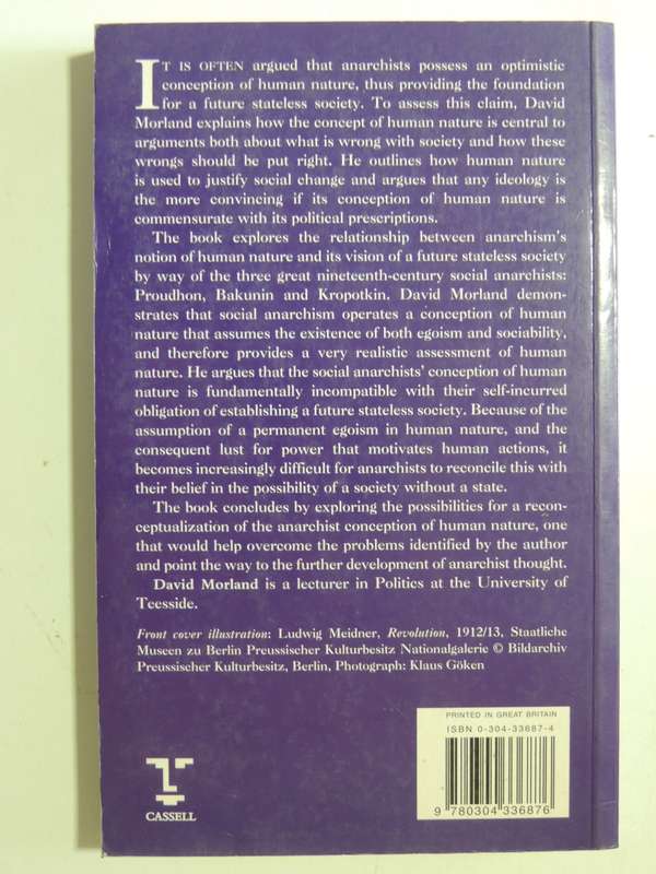 Demanding The Impossible? Human Nature &Politics In 19th-Century Social Anarchism  - David Morland