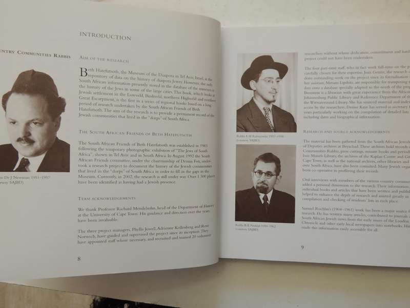 Jewish Life In The South African Country Communities: Vol 1 The Northern Great Escarpment, The Lowve