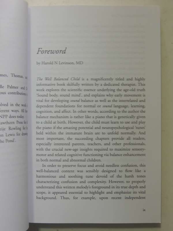 The Well Balanced Child: Movement And Early Learning - Sally Goddard Blythe
