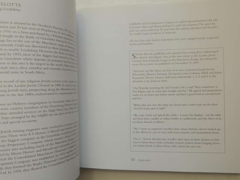 Jewish Life In The South African Country Communities: Vol 1 The Northern Great Escarpment, The Lowve