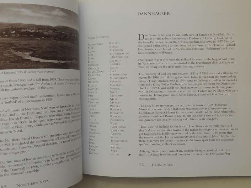 Jewish Life In The South African Country Communities: Vol IV Coastal Region & Pinetown, Midlands, No