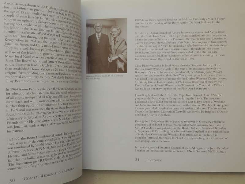 Jewish Life In The South African Country Communities: Vol IV Coastal Region & Pinetown, Midlands, No