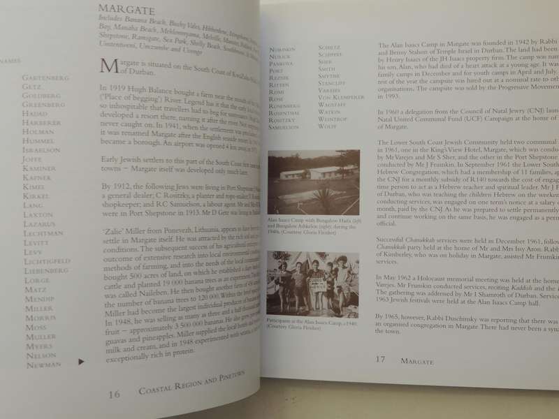 Jewish Life In The South African Country Communities: Vol IV Coastal Region & Pinetown, Midlands, No