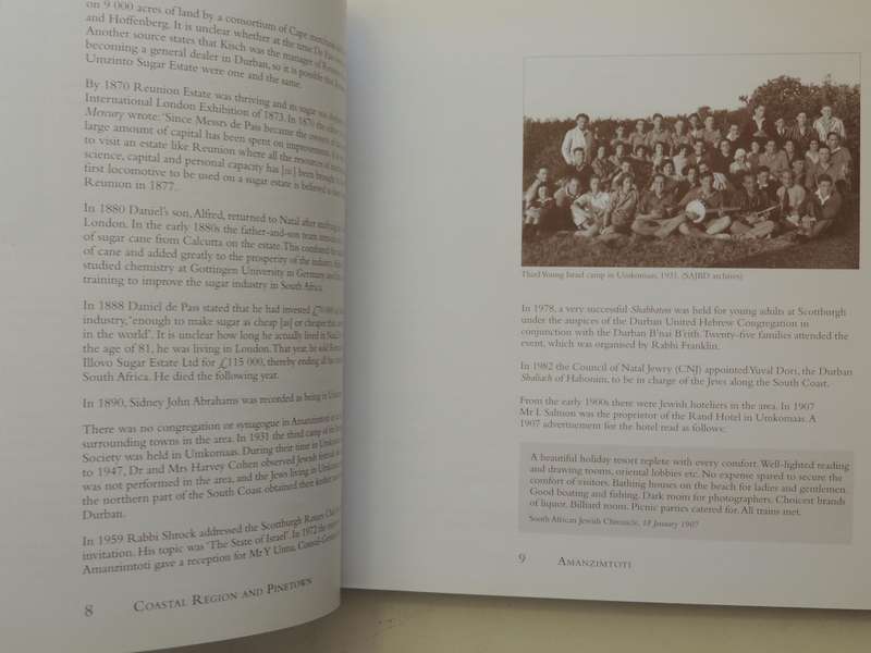 Jewish Life In The South African Country Communities: Vol IV Coastal Region & Pinetown, Midlands, No
