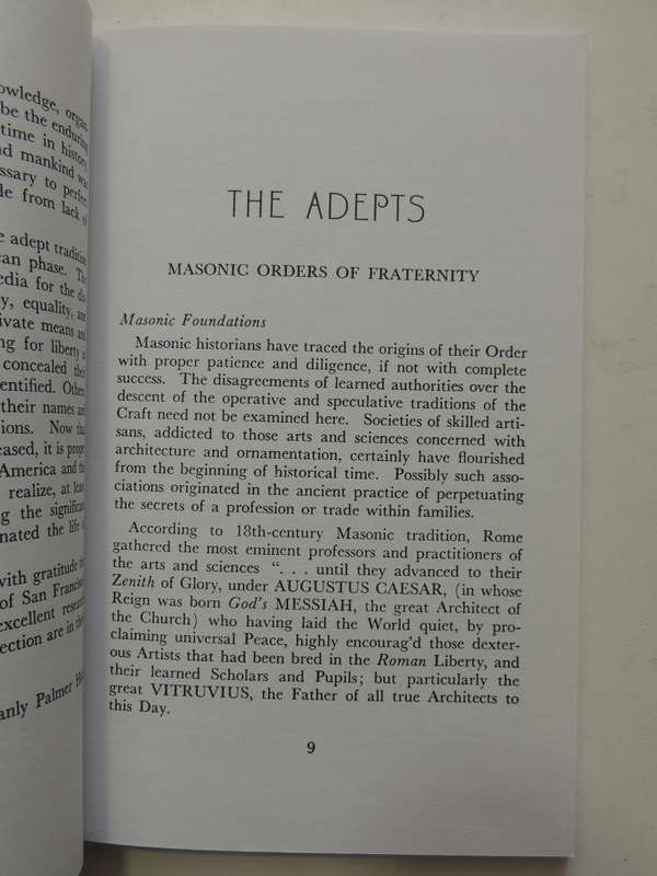 Masonic Orders of Fraternity - Manly P Hall