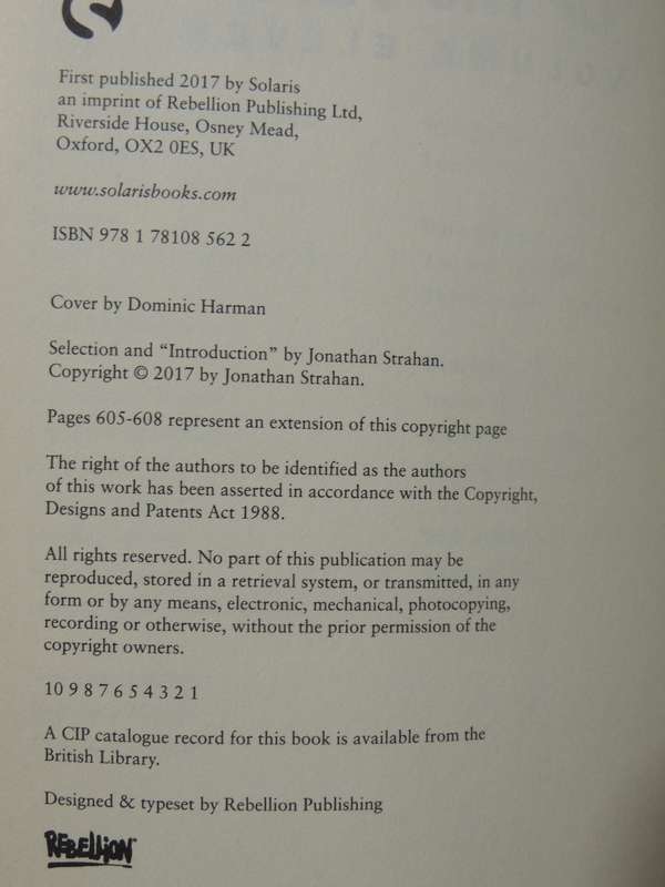 The Best Science Fiction & Fantasy of the Year Vol 11 - Ed. Jonathan Strahan