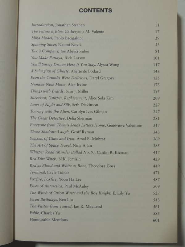 The Best Science Fiction & Fantasy of the Year Vol 11 - Ed. Jonathan Strahan