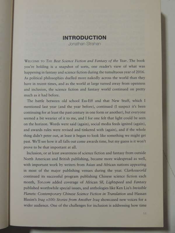 The Best Science Fiction & Fantasy of the Year Vol 11 - Ed. Jonathan Strahan