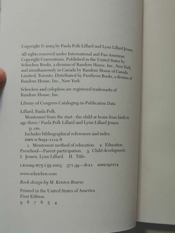 Montessori From The Start: The Child At Home, From Birth To Age 3 - Paula Polk Lillard,Lynn L Jessar