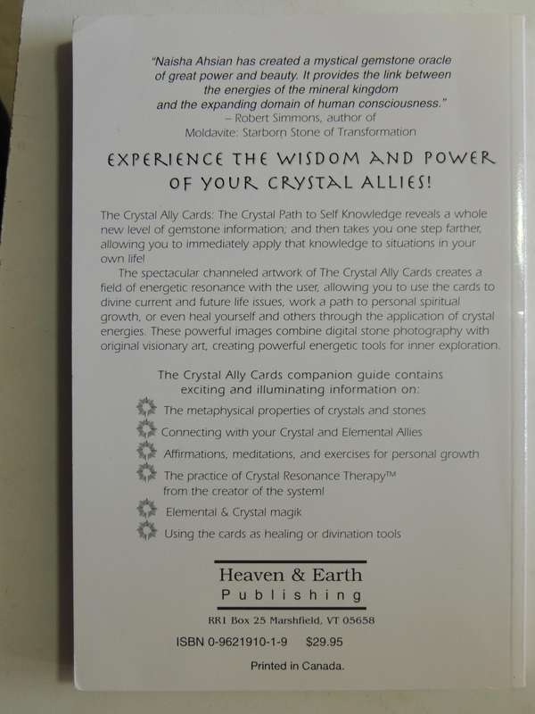 The Crystal Ally Cards: The Crystal Path To Self Knowledge - Naisha Ahsian  No Cards, only the book!