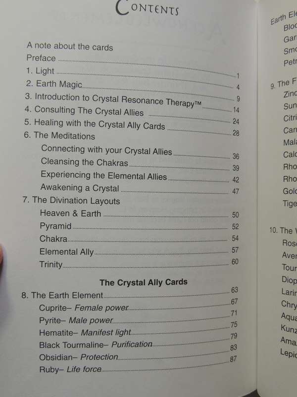 The Crystal Ally Cards: The Crystal Path To Self Knowledge - Naisha Ahsian  No Cards, only the book!