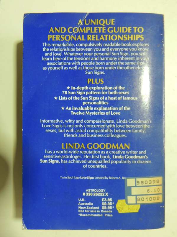 Love Signs - A New Approach to the Human Heart - Linda Goodman