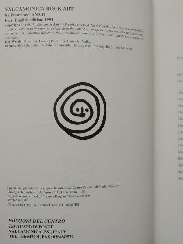 Studi Camuni Volume XIII: Valcamonica Rock Art - A New History For Europe - ed Emmanuel Anati