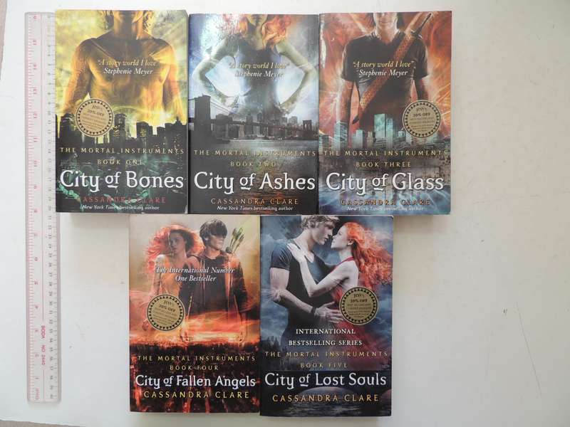 The Mortal Instruments Series, City of Bones, Ashes, Glass, Fallen Angels, Lost Souls Cassandra Clar