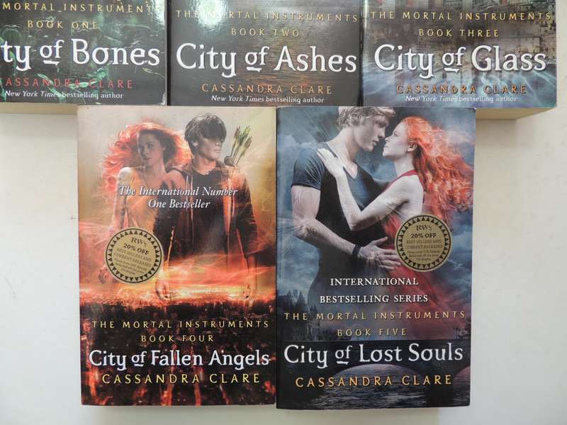 The Mortal Instruments Series, City of Bones, Ashes, Glass, Fallen Angels, Lost Souls Cassandra Clar