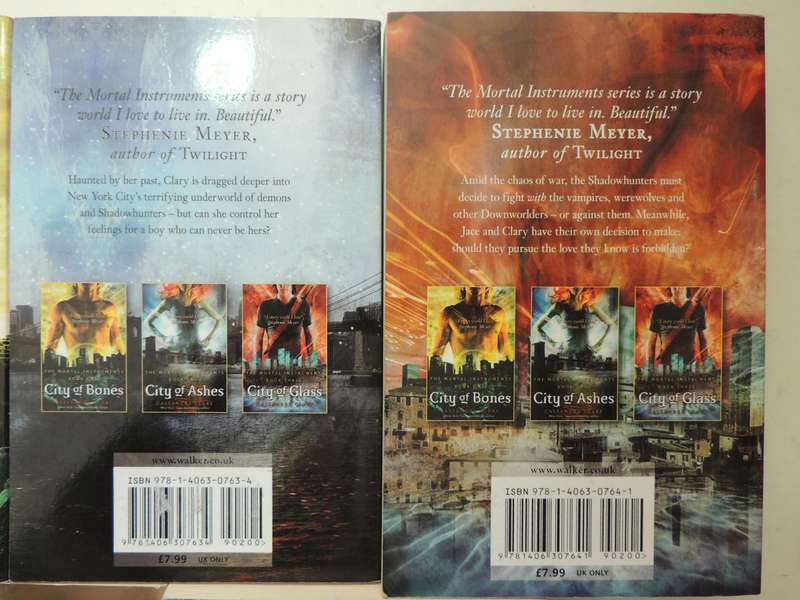 The Mortal Instruments Series, City of Bones, Ashes, Glass, Fallen Angels, Lost Souls Cassandra Clar