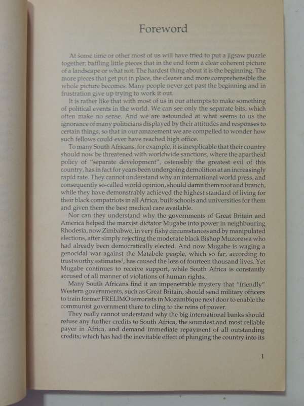 The Plot Against South Africa - Klaus D. Vaque